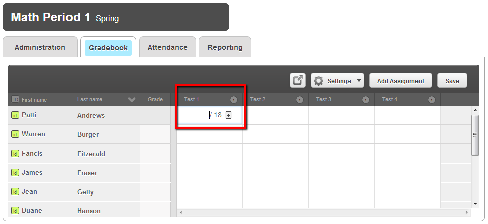 Gradebook
