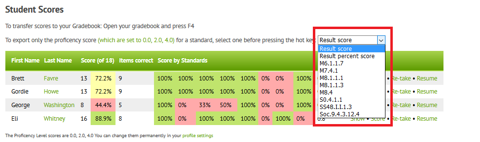 Standards Grading 2